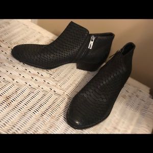 RARE Sam Edelman “Croc” Ankle Booties